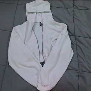 Medium cropped H&M zip-up sweatshirt